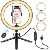 Dimmable LED Ring Light 10 inch 26cm With Fill Light Tripod Stand Phone Holder for Selfie Live Streaming Photography Photo Vlog
