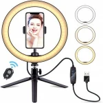 Dimmable LED Ring Light 10 inch 26cm With Fill Light Tripod Stand Phone Holder for Selfie Live Streaming Photography Photo Vlog