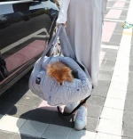 Dog Comfort Carrier HighQuality Korea Dog Bag Carrier Pet Carseat 100%cotton Korea made Shoulder bag Pet bed backpack Bed