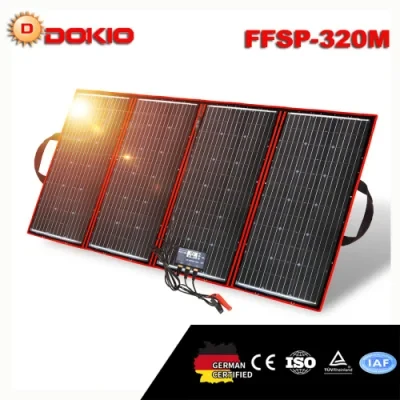 Dokio Flexible Foldable Solar Panel High Efficience Travel &amp; Phone &amp; Boat Portable 12V 320W Solar Panel Kit