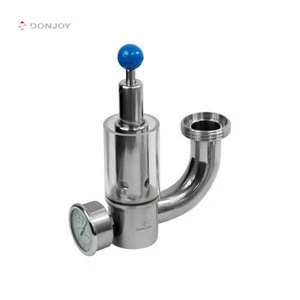 DONJOY Stainless steel Glass window safety exhaust valve with pressure gauge