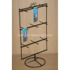 Double Sided Iron Steel Wire Peg Hook Counter Stand Rotating Jewry Display Fixture (PHY186)