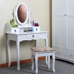 Dreamve Mission Style Bedroom Furniture Mirrored Dresser