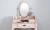 Import Dresser  furniture make-up dresser and mirror dresser table  white / Pink / Black / Blue / grey  wooden dressing table from China