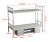 Import Durable School Dormitory Student Metal Bunk Bed from China
