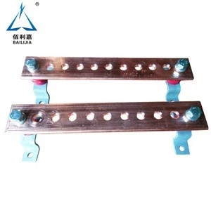 Earthing Connection Copper Terminal Block Electric Bus Bar