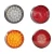 Import ECE CCC KS round motorcycle led fog signal lights indicator lights led truck tail light from China