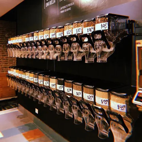 ECOBOX Gravity Bin Nuts Candy Dispenser Bulk Food Dispenser Coffee Beans Grain Cereal Dry Food Dispenser For Shops