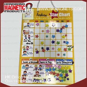Educational Learn To Plan Kid Magnetic Star Reward chart