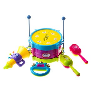 Educational toy Baby Musical Instruments Toy Set Hand Bells Bell Drum Baby Rattle