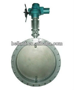 Electric Control Flanged Butterfly Valve For Air, Flus Gas, Coal Gas