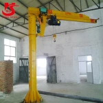 Electric Mobile Boom lifting 5t jib crane With Hoist