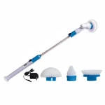 Electric Spin Scrubber Turbo Scrub Cleaning Brush Cordless Chargeable Bathroom Cleaner with Extension Handle Adaptive Brush Tub