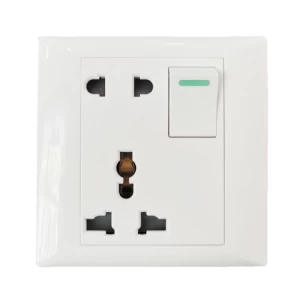 Electrical wall switches and sockets waterproof 2 gang switch and 4 pin sockets