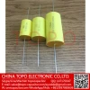 Electronic acoustic components red axial 22uf 250V capacitor 22uf250V capacitors