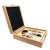 Import Elegant Bamboo  Box 4  pcs Bamboo wooden Accessories Wine Opener Set Gift Box from China