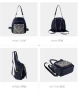 Embroidered Womens Bohemian Style Backpack Versatile Dual-Use Shoulder Bag Waterproof Nylon Oxford with Polyester Lining