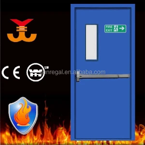 Epoxy coated Emergency exit device steel fire door