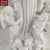 Import European customized religious pure white marble stone Catholic Virgin mary statue with angels from China