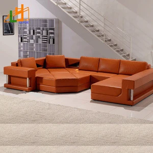 european lifestyle couch living room furniture,french style elegant white leather u sofa