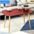 Import European modern simple home three feet round square solid wooden side coffee table from China