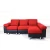 Import European style upholstery reclinable 3 seater modern gray fabric sectional couch living room sofa set from China