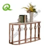 F366 Modern metal marble hall console table set sideboard