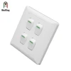 Factory british standard 4 gang residential electric wall switch in India