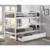 factory cheap price 3-tier wooden kids bunk bed