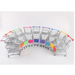 Factory direct marketing mini shopping cart  wholesale original single export double-layer tieyi simulation boutique trolley
