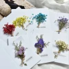 Factory direct sale The ins photo props handmade three-dimensional dried flower greeting card The rose Star CARDS