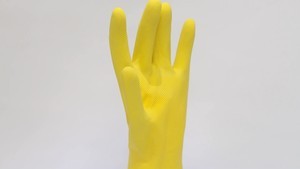 Factory direct supply premium grade yellow household latex gloves