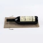 Factory Drawstring Linen Wine Bottle Bag Linen Wine Packaging bag Shopping Bag