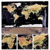 Factory hot sales deluxe travel map for scratch off world map can be customized