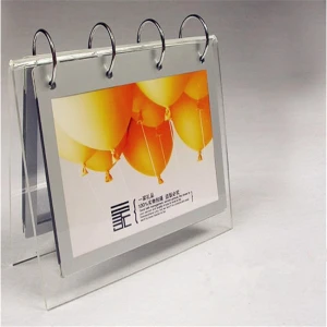 Factory Hot Sell High Transparent Desk Calendar Designs / Desk Calendar Stand / Acrylic Desk Calendar