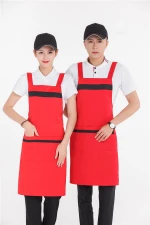 Factory new product barista apron kitchen aprons with two pockets aprons kitchen chef