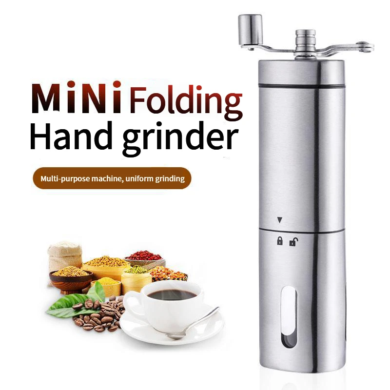factory OEM Stainless Steel Manual coffee grinder with Ceramic parts Burr hand coffee grinder, Hand Crank Coffee Mill
