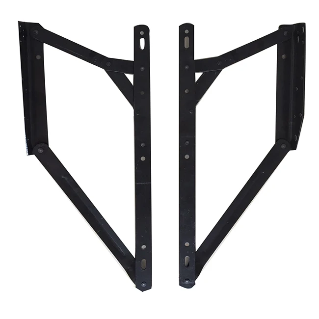 Factory precise manufacture black painting furniture folding hinge bracket adjustable chair hinge for folding sofa