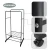 Import Factory Price Matte Black Clothes Rack with 2 Tier shelf for shoes cloth hanger from China