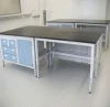 Factory price stainless steel computer table design for computer lab pass box