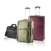 factory quality soft eva polyester trolley luggage bag set