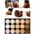 Import Factory stock 15colour palette + 1pcs ashtree brush bevel head concealer from China
