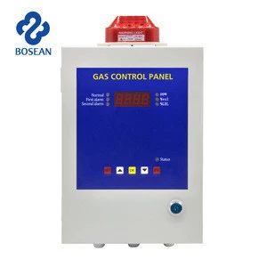 Factory supply high precision fixed 6 road display gas alarm control panel/ gas leak detector controller