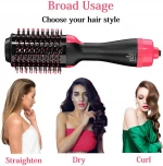Factory Wholesale 4 in 1 Portable Salon Hair Dryer and Volumizer Hot Air Brush Hair Dryer Brush Straightener
