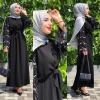 Factory Wholesale Femme Muslim Moroccan Abaya Islamic Dress Black Clothing 2021 New styles Abaya Dubai Plus Size Muslim Dress