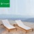 Import Factory Wooden Outdoor Furniture Teak Beach Sun Lounger for Hotel from China