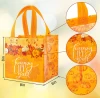 Fall Non-Woven Tote Bags Pumpkin Turkey Gnome Party Bags Gift with Handles