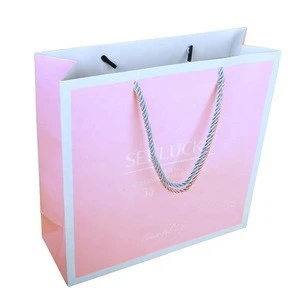 Fancy Wedding Paper Gift Bags with logo