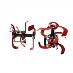 Farming Soil Portable Hand Operating Type Micro Tillage Ploughing Machine Cultivator Power Tiller