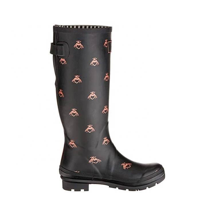 Fashion Custom Print Wellington Boot Women&#x27;s Wholesale Gumboots rain boot woman